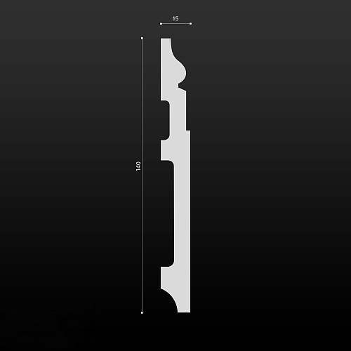 Дюрополимерный плинтус Fargo п042  Дюрополимерный плинтус Fargo п042